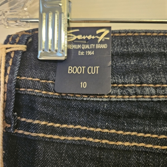Seven7 bootcut jeans size10..nwt..darkwash..nice looking jean - Picture 14 of 16